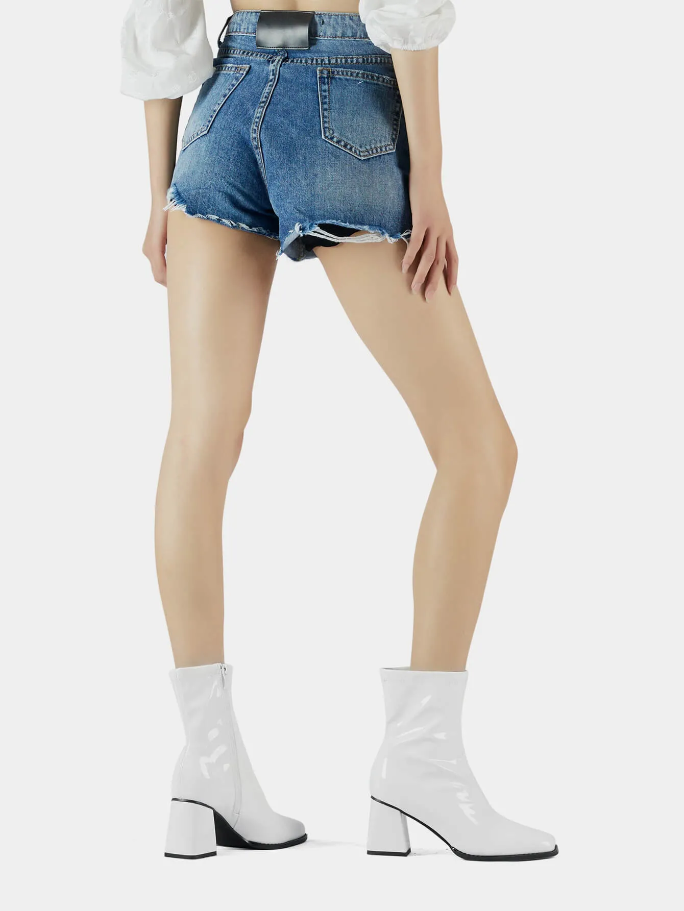 Chunky Block Heel Ankle Boots