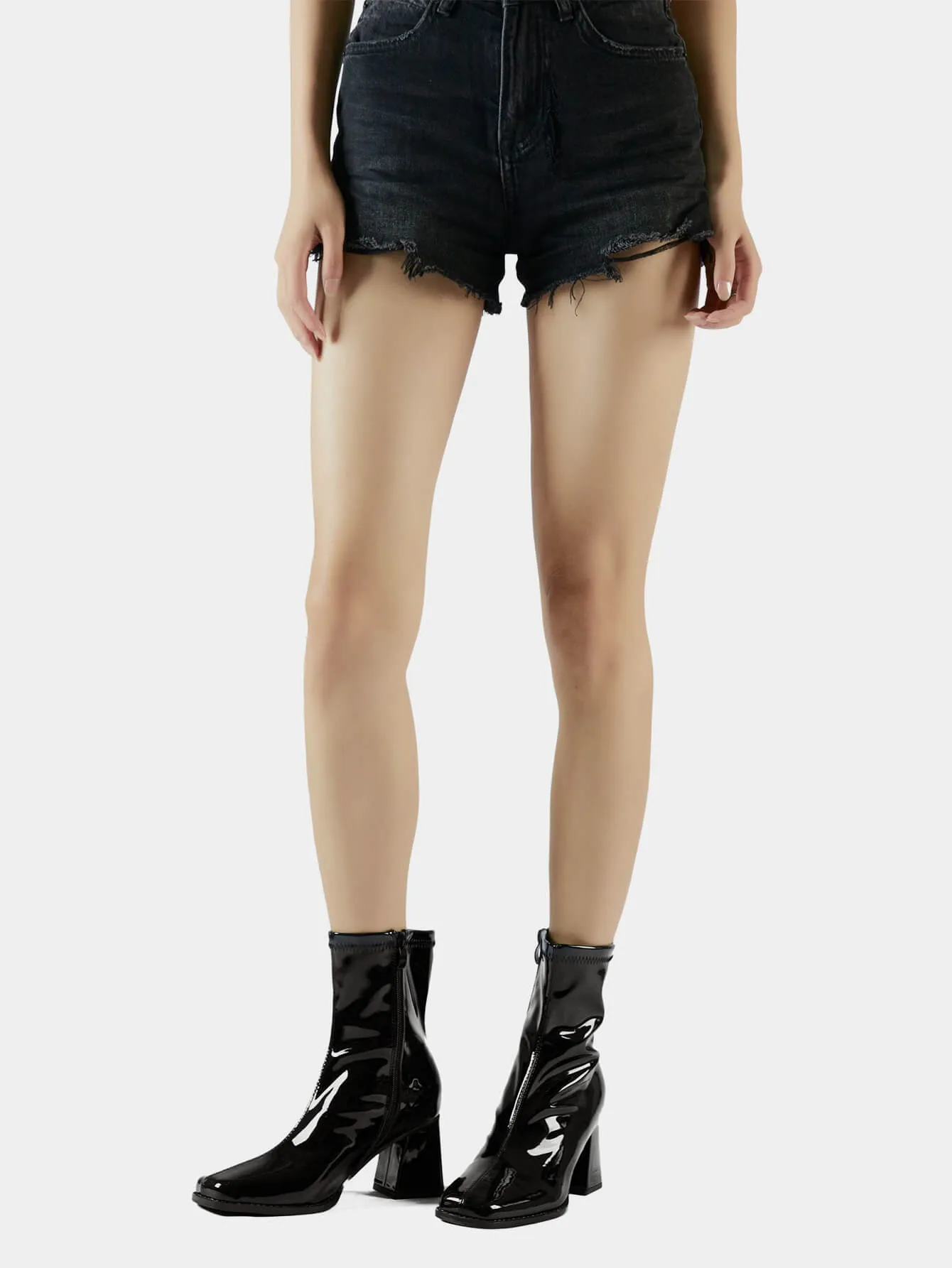 Chunky Block Heel Ankle Boots