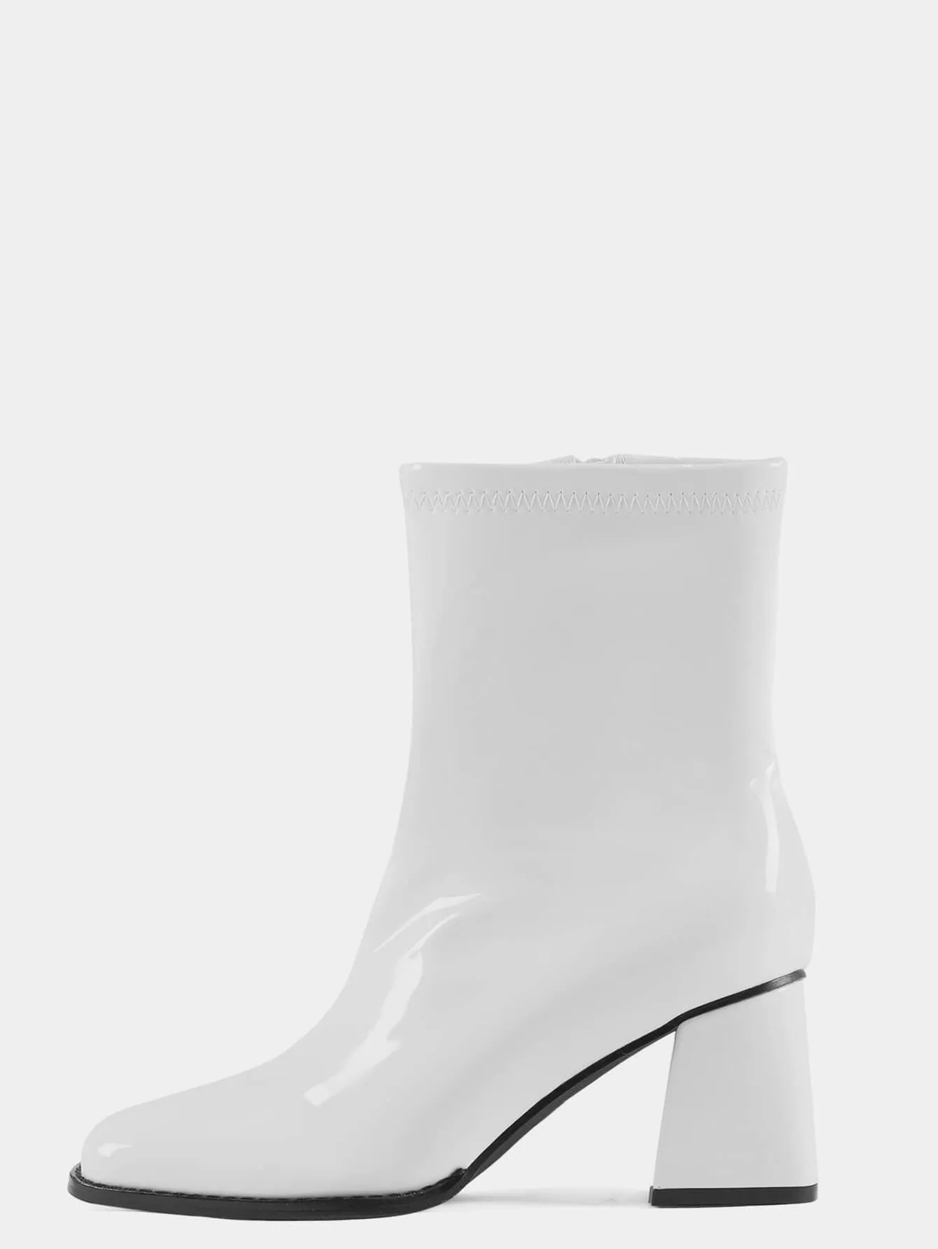 Chunky Block Heel Ankle Boots