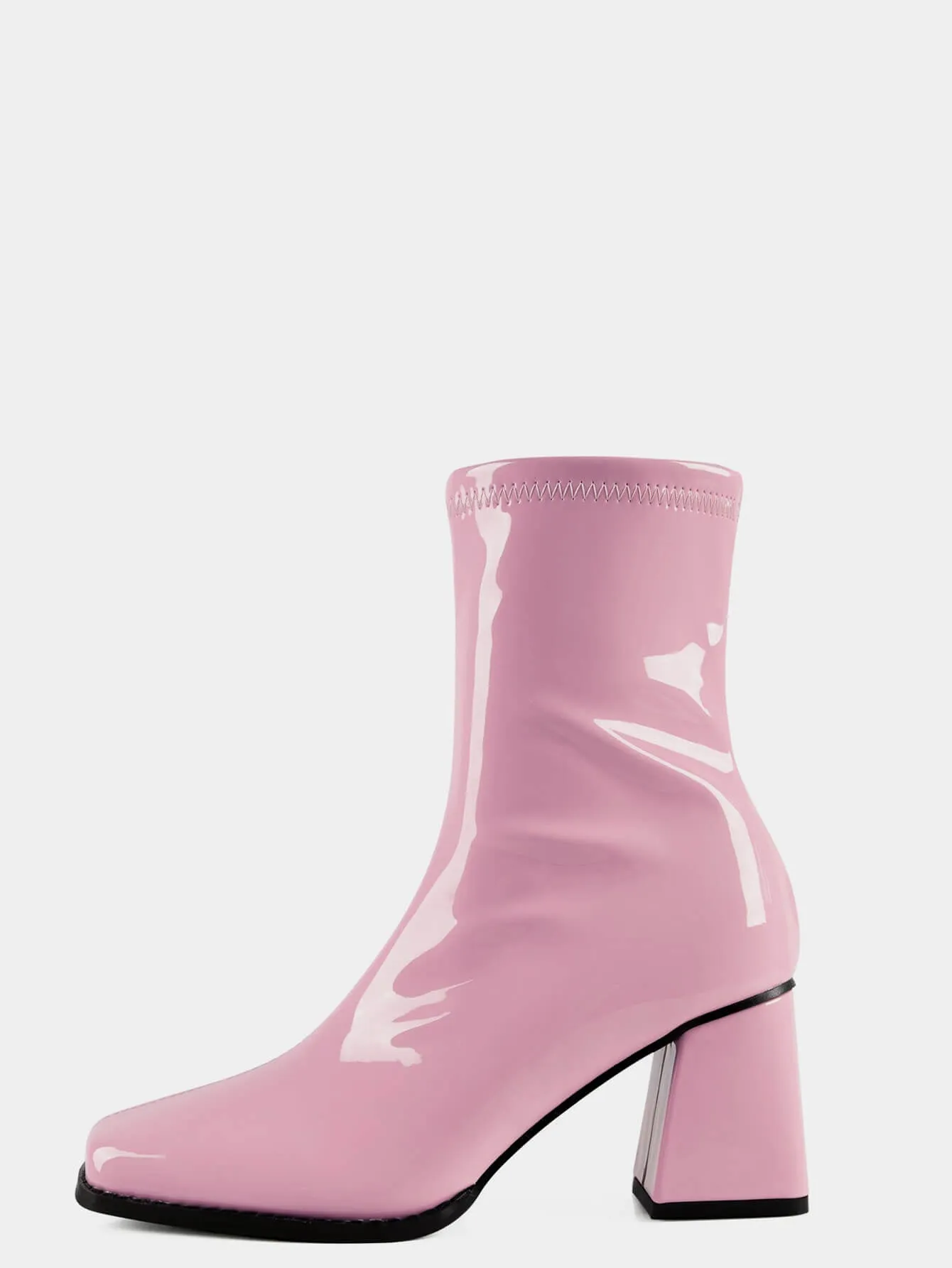 Chunky Block Heel Ankle Boots