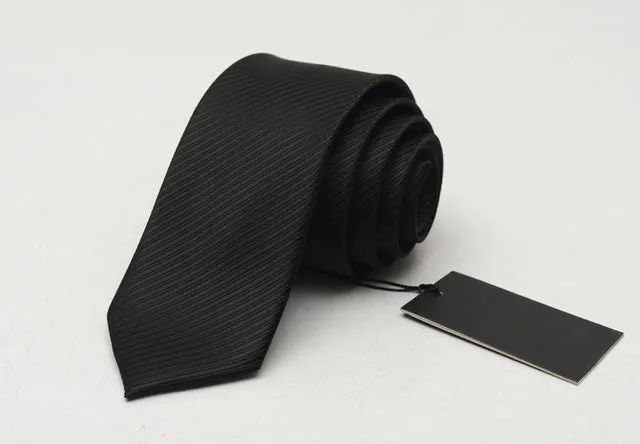 Classic Polyester Silk Men's Skinny Ties