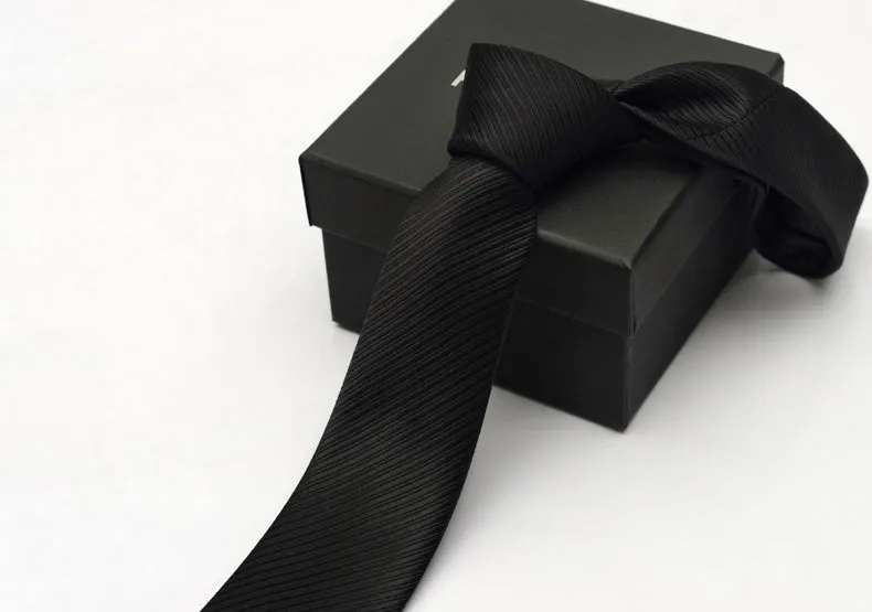 Classic Polyester Silk Men's Skinny Ties