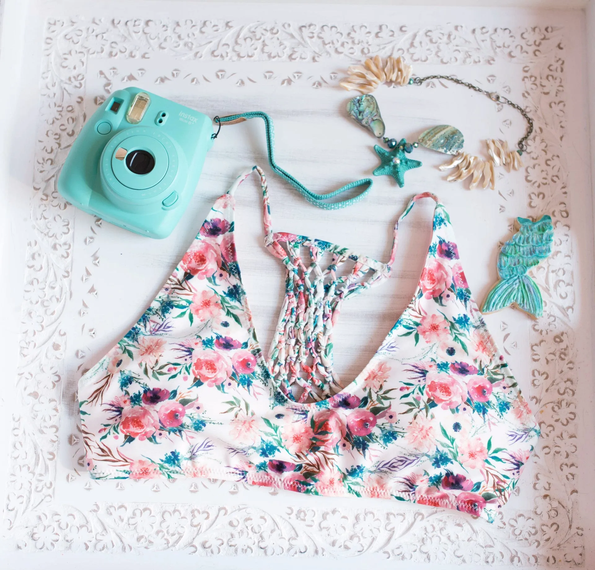 CLEARANCE - Macrame Top Swimsuit - Playa