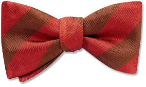 Collegiate Crimson And Brown - bow ties