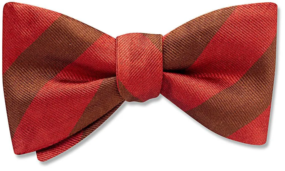 Collegiate Crimson And Brown - bow ties