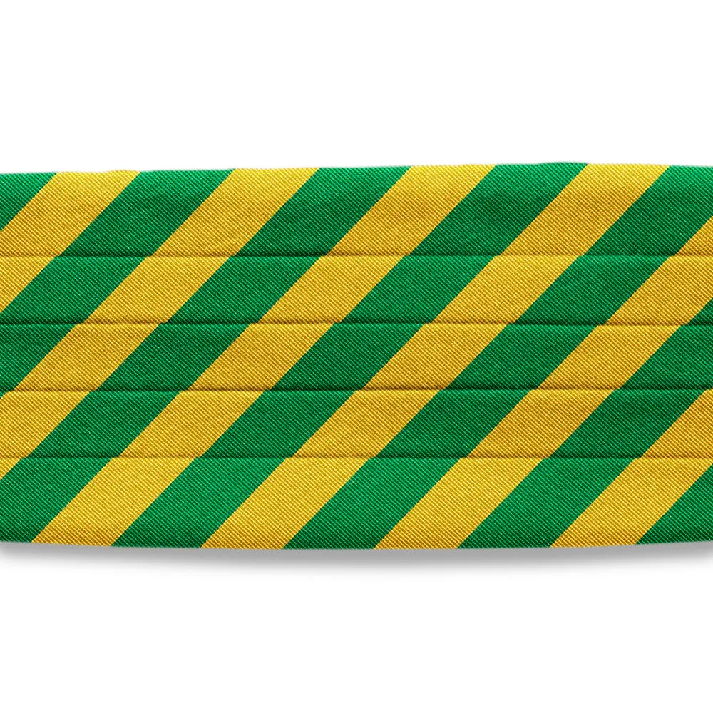 Collegiate Green and Gold - Cummerbunds