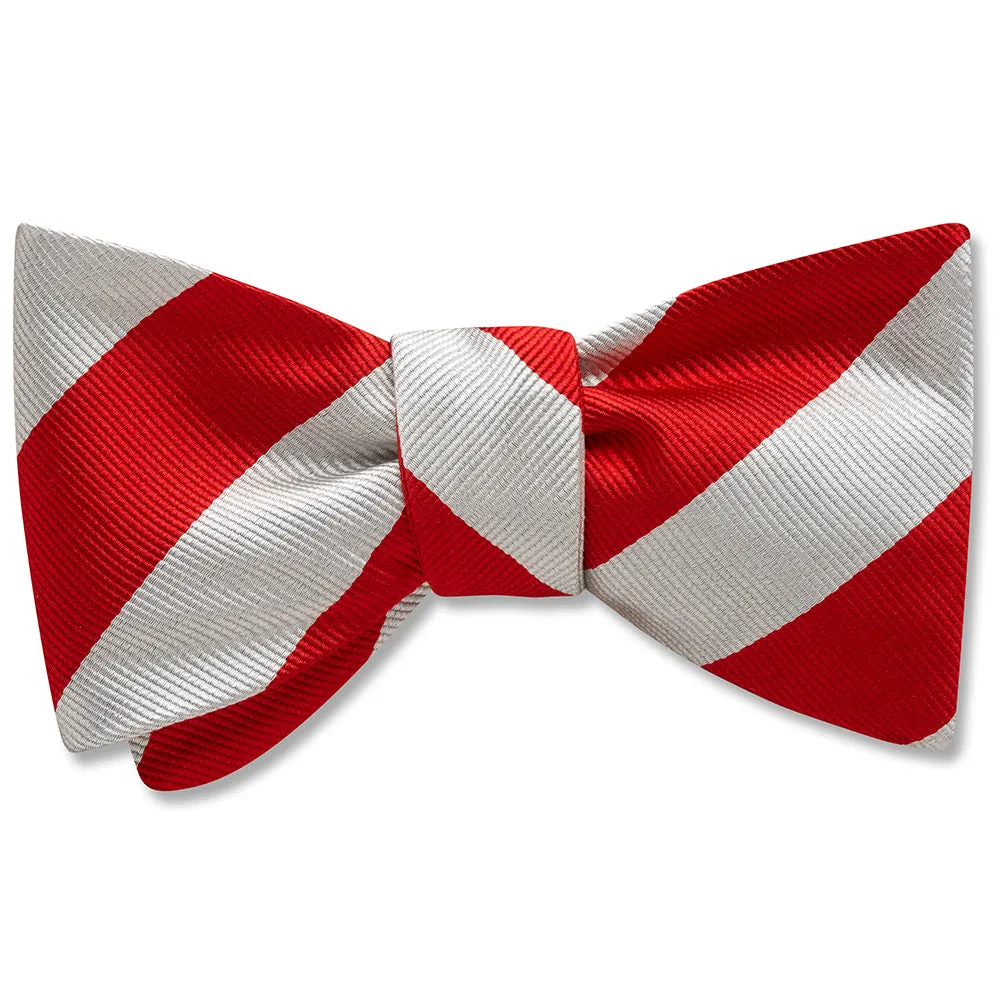 Collegiate Red and Silver - bow ties