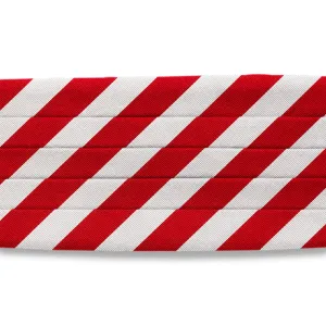 Collegiate Red and Silver - Cummerbunds