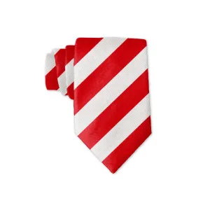 Collegiate Red and Silver - Kids' Neckties
