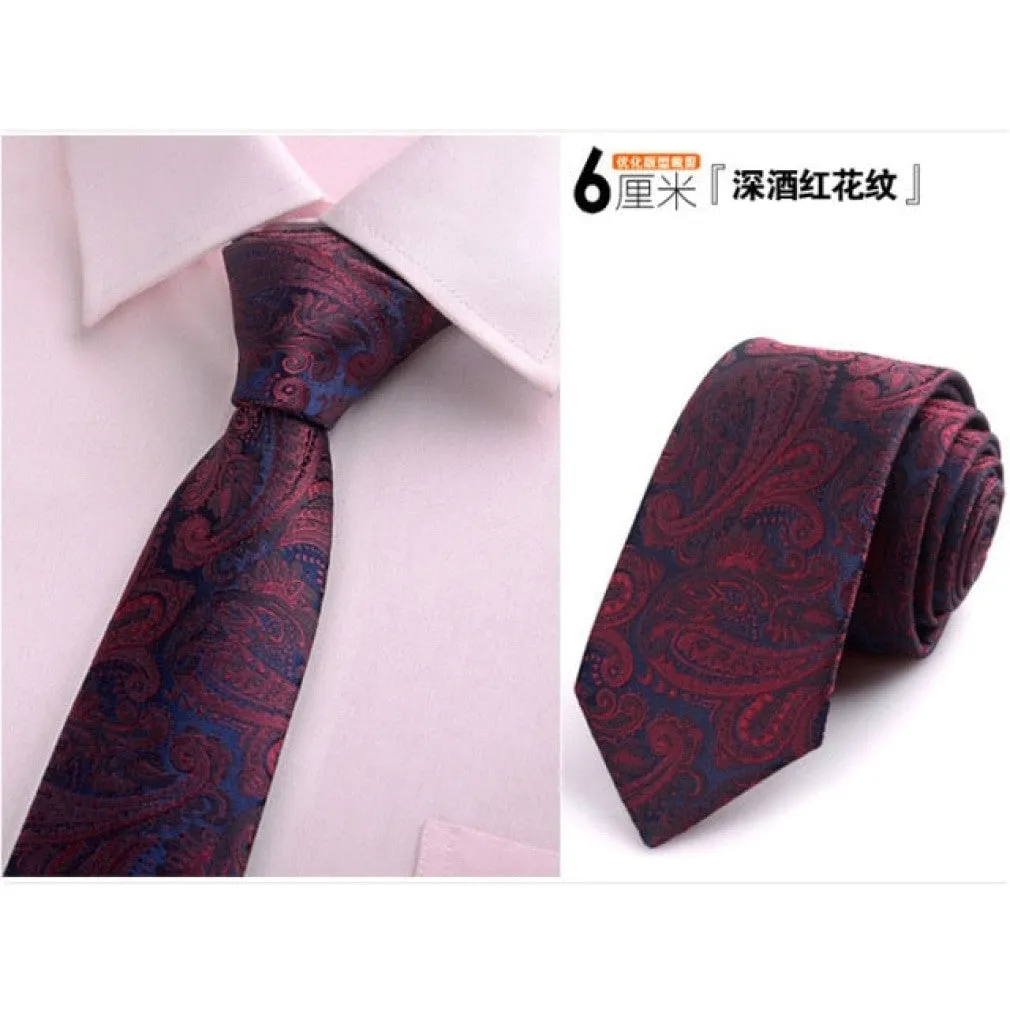 ContiNent 33 tie skinny 6cm ties for men Wedding dress necktie fashion plaid cravate business gravatas para homens slim shirt accessories lot