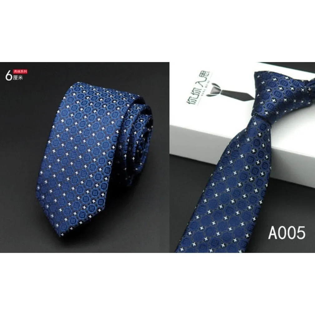ContiNent 33 tie skinny 6cm ties for men Wedding dress necktie fashion plaid cravate business gravatas para homens slim shirt accessories lot