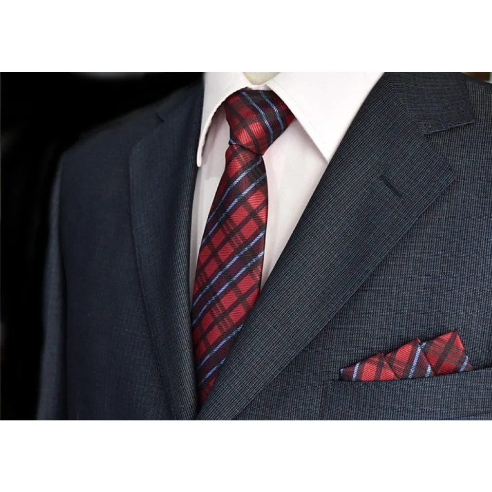 ContiNent 33 tie skinny 6cm ties for men Wedding dress necktie fashion plaid cravate business gravatas para homens slim shirt accessories lot