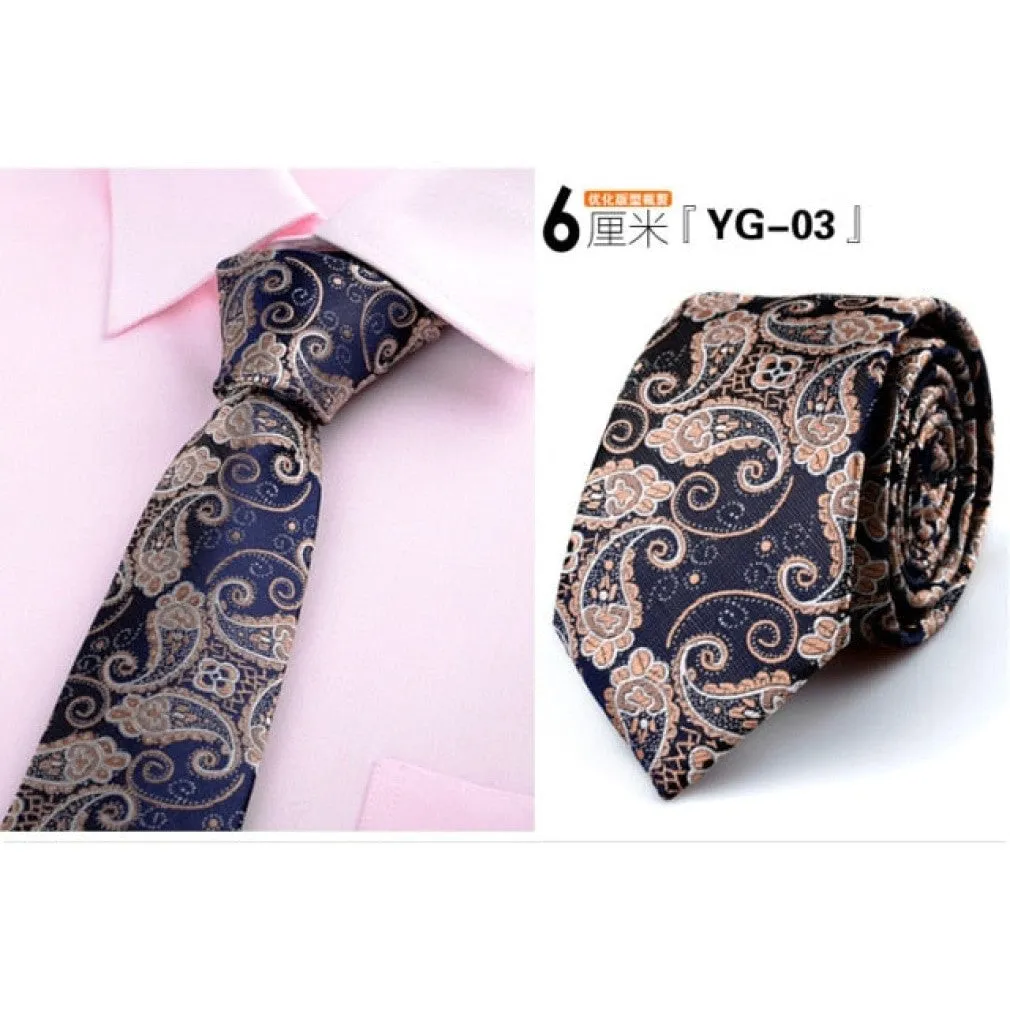 ContiNent 33 tie skinny 6cm ties for men Wedding dress necktie fashion plaid cravate business gravatas para homens slim shirt accessories lot