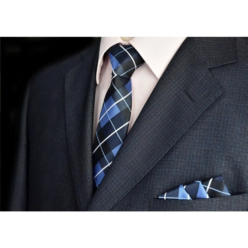 ContiNent 33 tie skinny 6cm ties for men Wedding dress necktie fashion plaid cravate business gravatas para homens slim shirt accessories lot