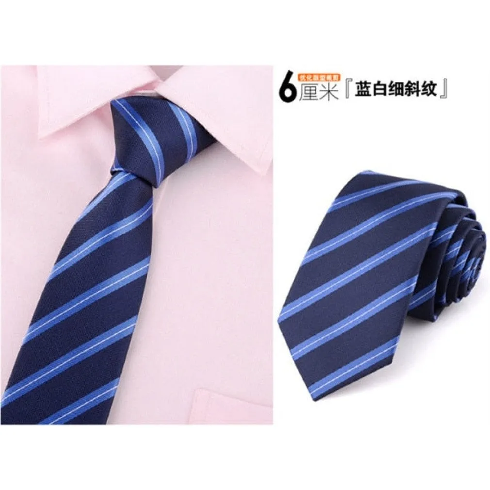 ContiNent 33 tie skinny 6cm ties for men Wedding dress necktie fashion plaid cravate business gravatas para homens slim shirt accessories lot