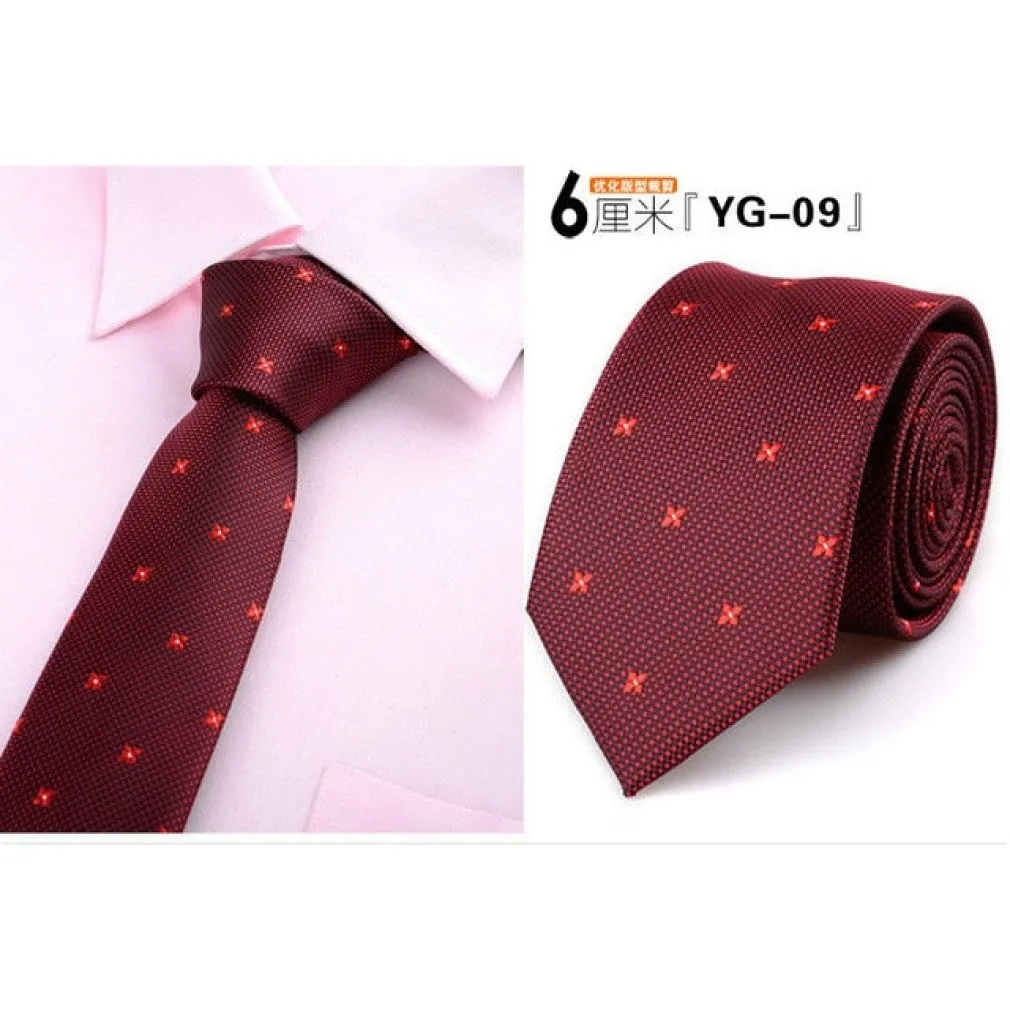 ContiNent 33 tie skinny 6cm ties for men Wedding dress necktie fashion plaid cravate business gravatas para homens slim shirt accessories lot