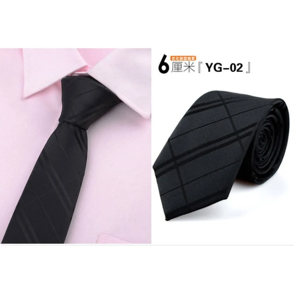 ContiNent 33 tie skinny 6cm ties for men Wedding dress necktie fashion plaid cravate business gravatas para homens slim shirt accessories lot