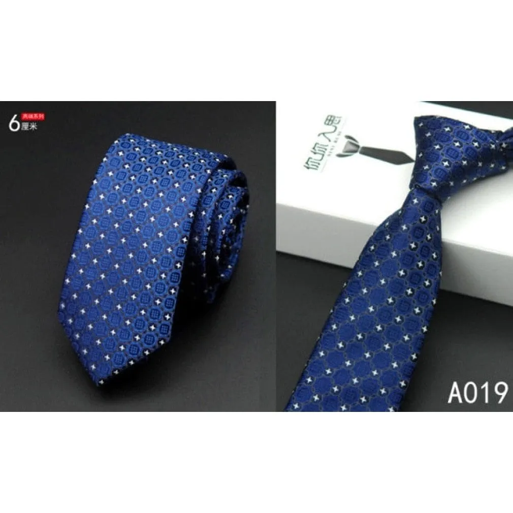 ContiNent 33 tie skinny 6cm ties for men Wedding dress necktie fashion plaid cravate business gravatas para homens slim shirt accessories lot