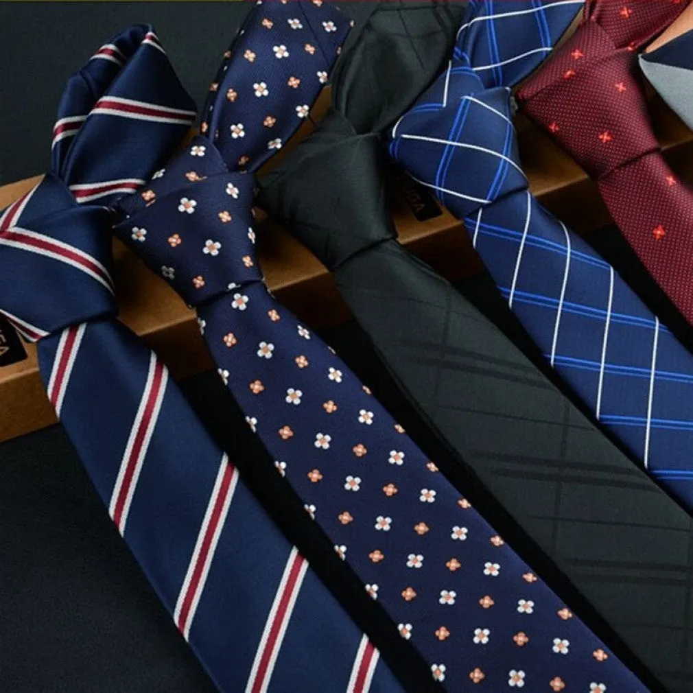 ContiNent 33 tie skinny 6cm ties for men Wedding dress necktie fashion plaid cravate business gravatas para homens slim shirt accessories lot