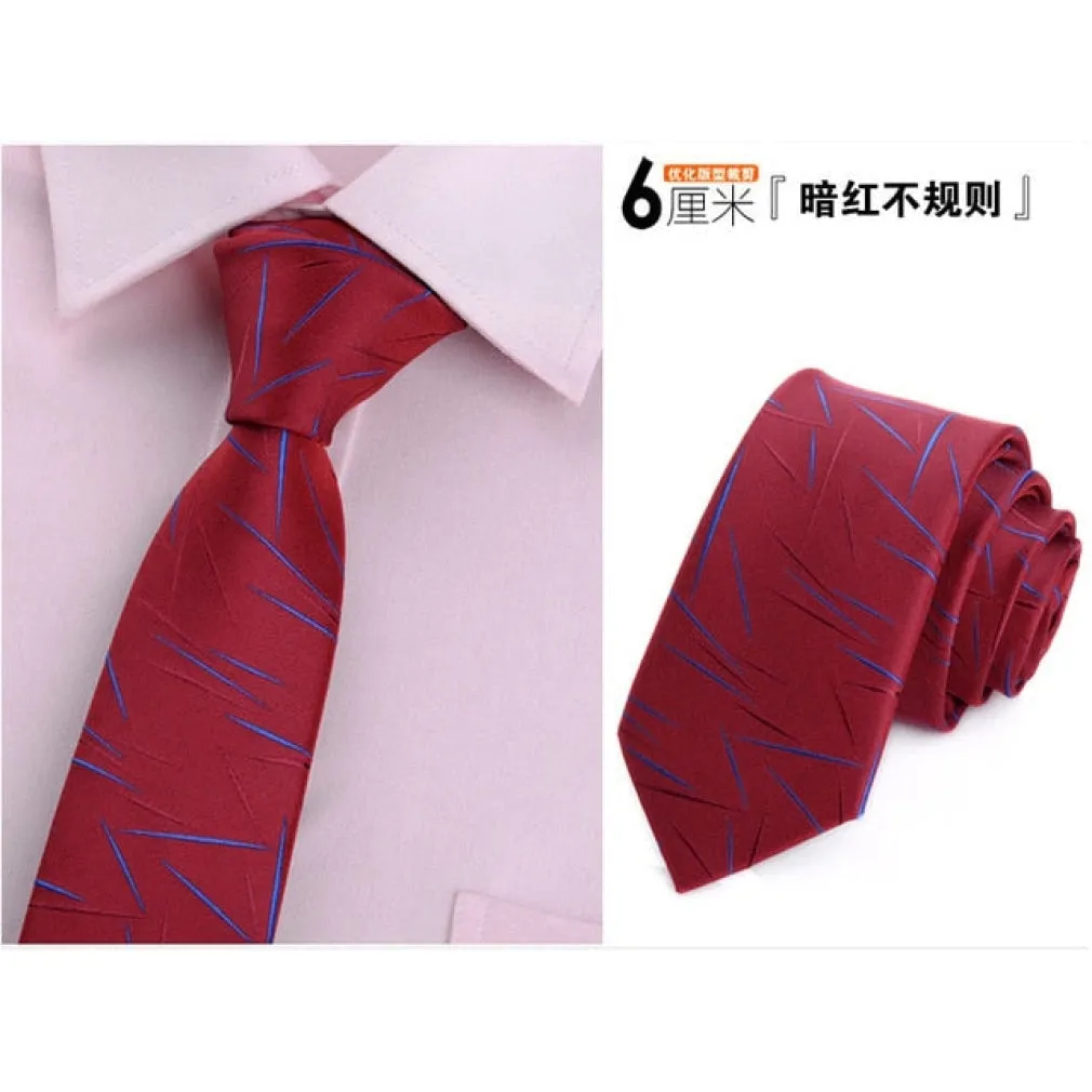 ContiNent 33 tie skinny 6cm ties for men Wedding dress necktie fashion plaid cravate business gravatas para homens slim shirt accessories lot