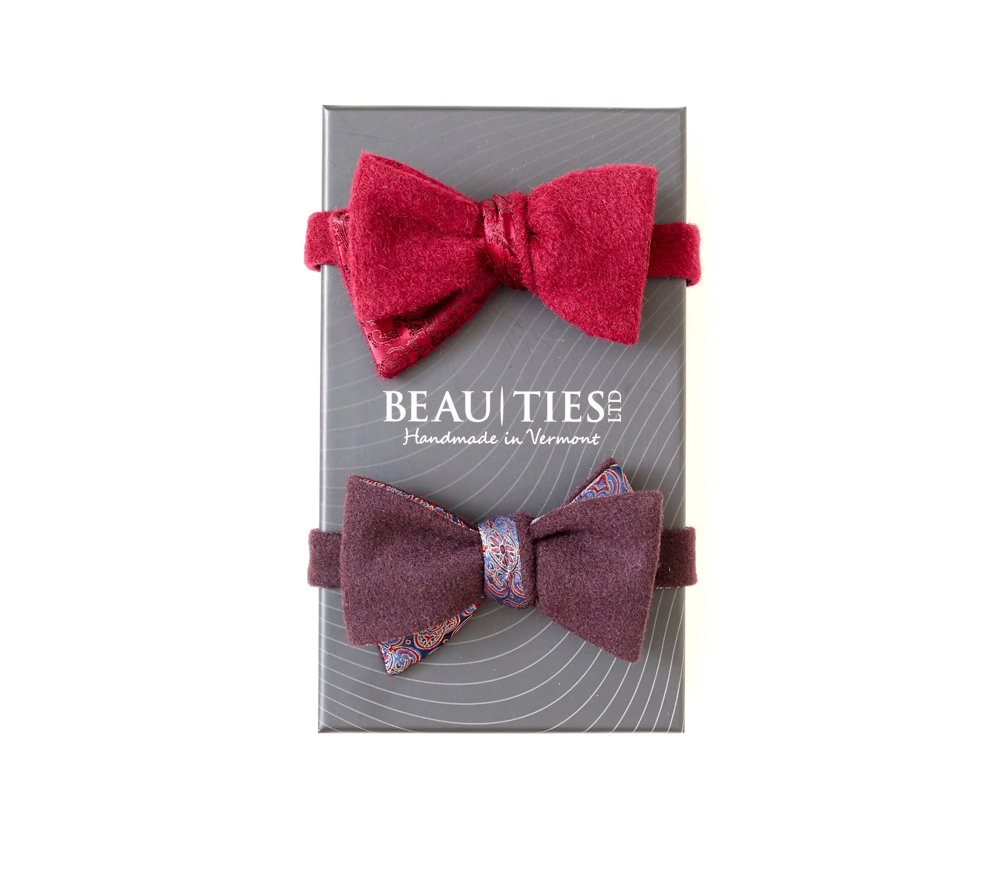 Copland/Burgundy Cashmere reversible - bow ties