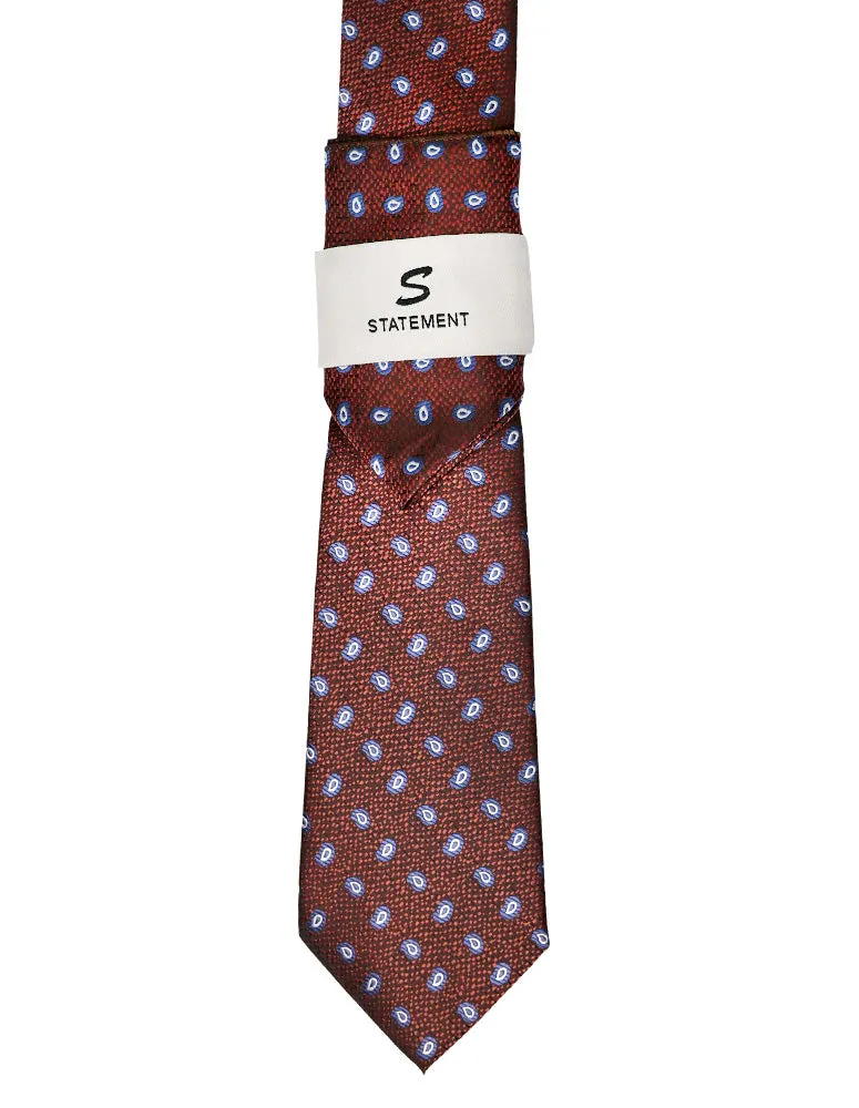 COPPER DOT 2 PC TIE & HANKIE SET