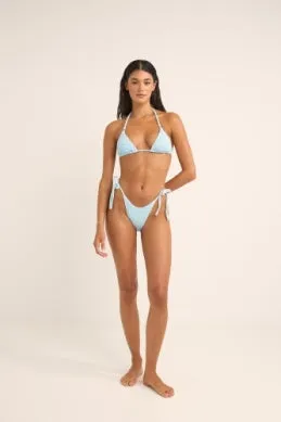 Cove Stripe Tie Side Hi Cut Pant in Blue