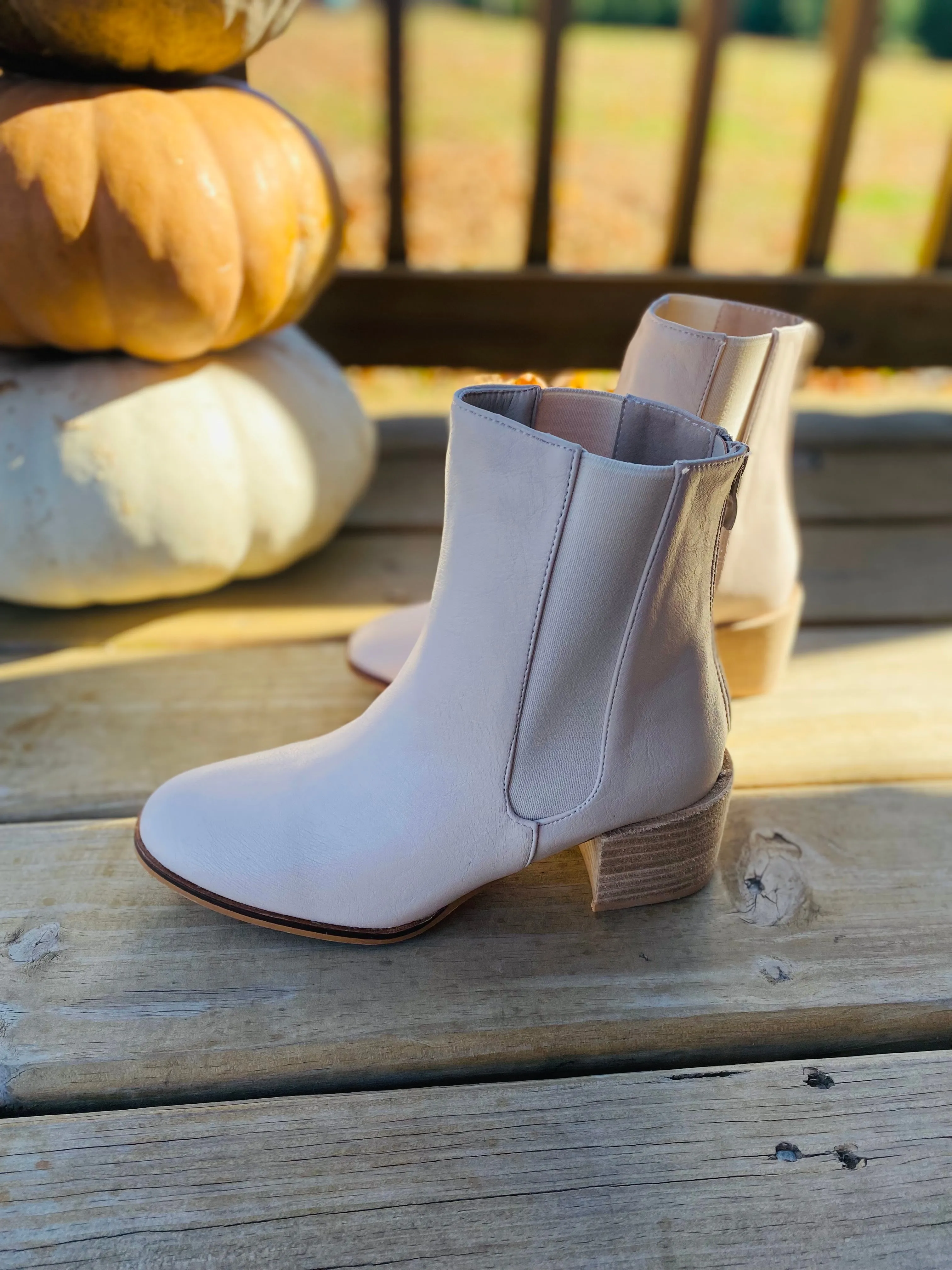 Cream Booties