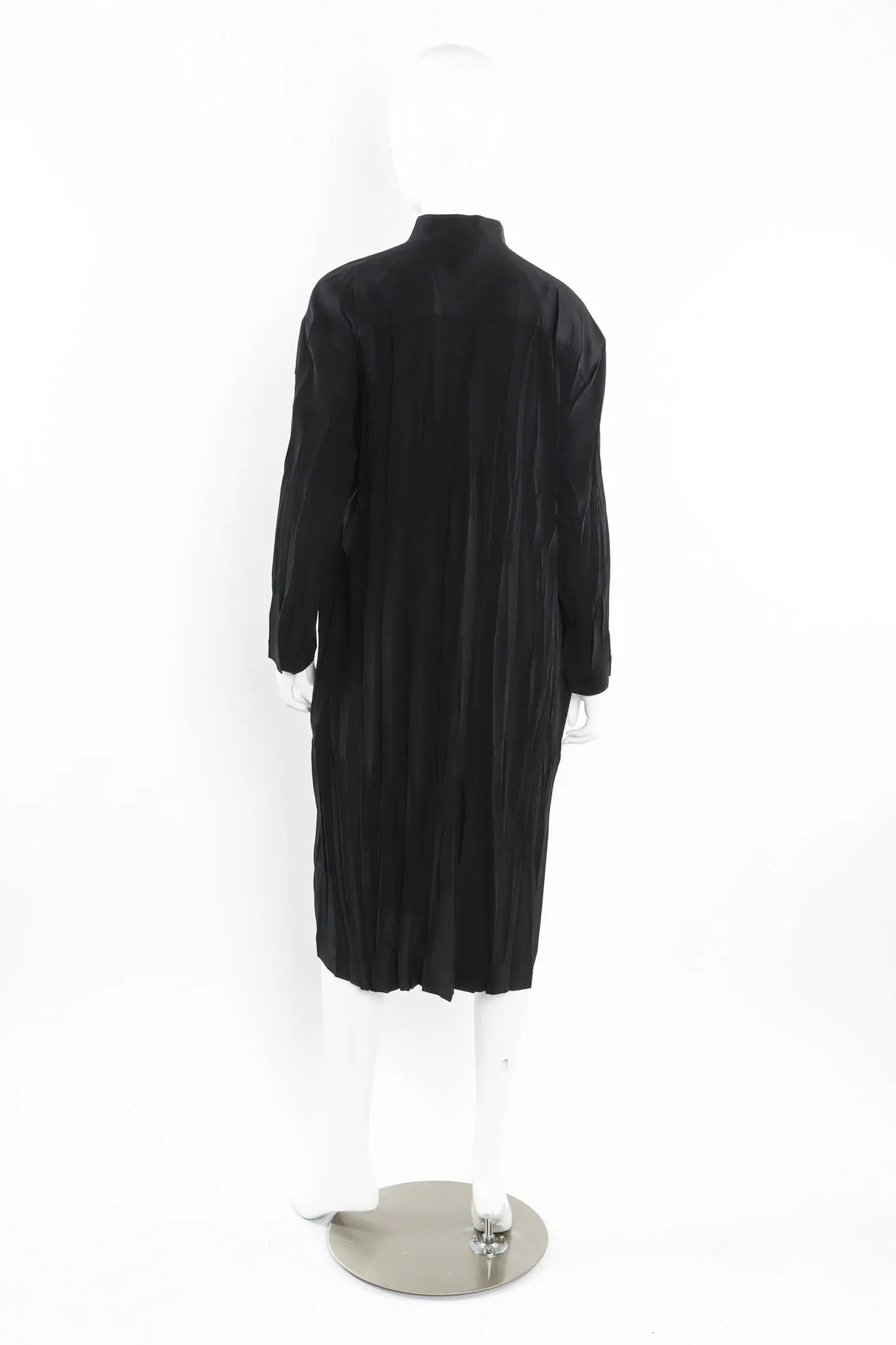 Crinkle Pleat Tunic Suit Dress