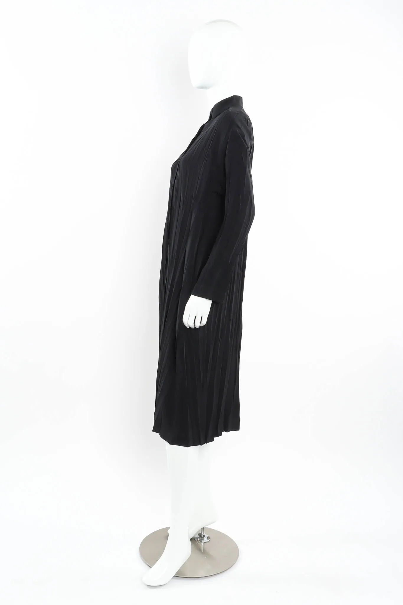 Crinkle Pleat Tunic Suit Dress