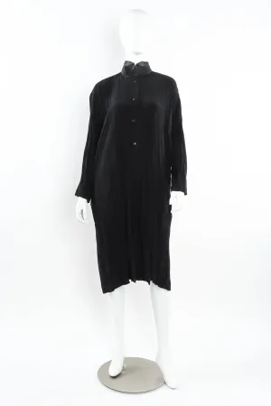 Crinkle Pleat Tunic Suit Dress