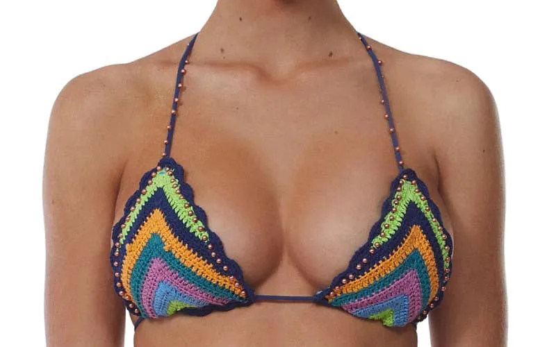 Crochet Tri-Crochet Tie Pant Bikini ::RET