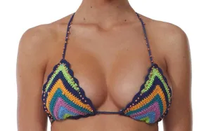 Crochet Tri-Crochet Tie Pant Bikini ::RET