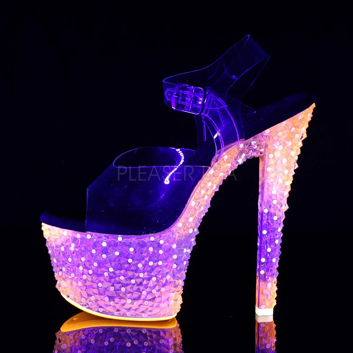 CRYSTALIZE-308PS  Clear/Neon Icy Tangerine