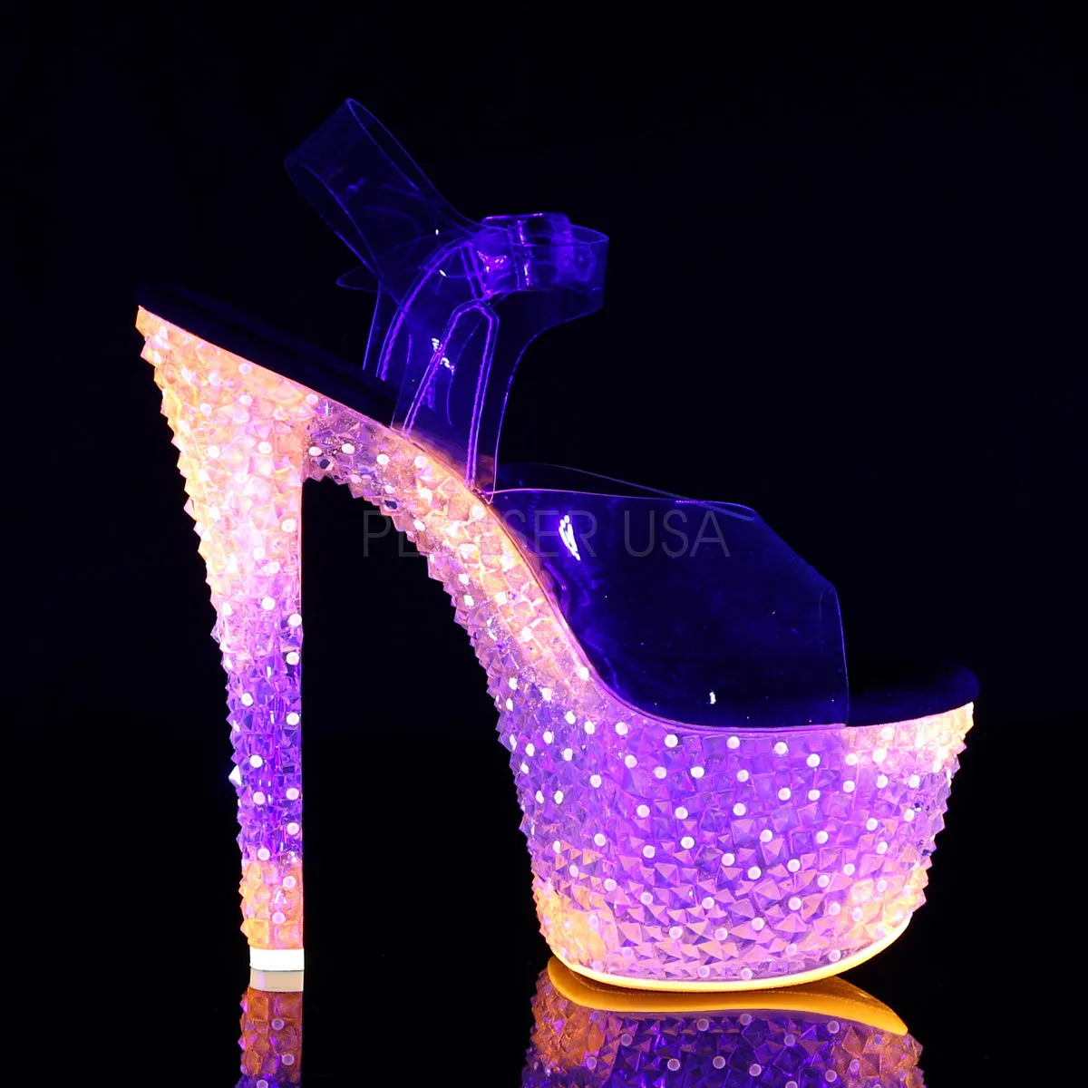 CRYSTALIZE-308PS  Clear/Neon Icy Tangerine