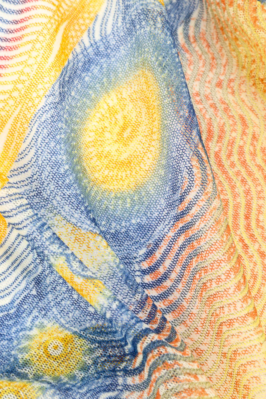 Currency Mesh Wrap Top