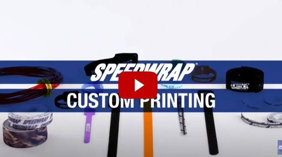Custom Printed -SPEEDWRAP® Hook & Loop Tape