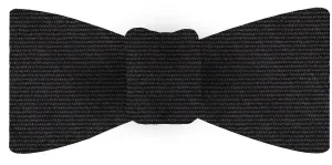 Dark Charcoal Gray Wool/Silk Bow Tie #GWSBT-4