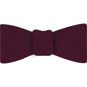 Dark Fuchsia Mulberrywood Weave Silk Bow Tie #MWBT-12