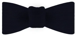Dark Navy Blue Wool/Silk Bow Tie #GWSBT-11
