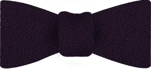 Dark Purple Piccola Grenadine Silk Bow Tie #GPBT-19