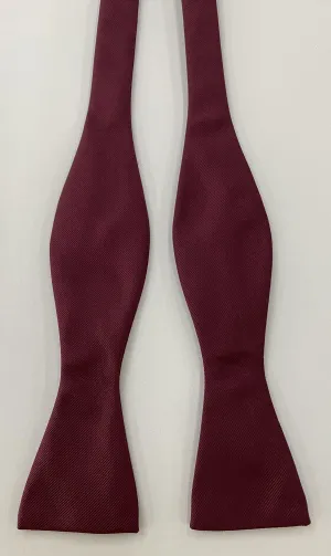 Dark Red Faille Silk Bow Tie #IFABT-7
