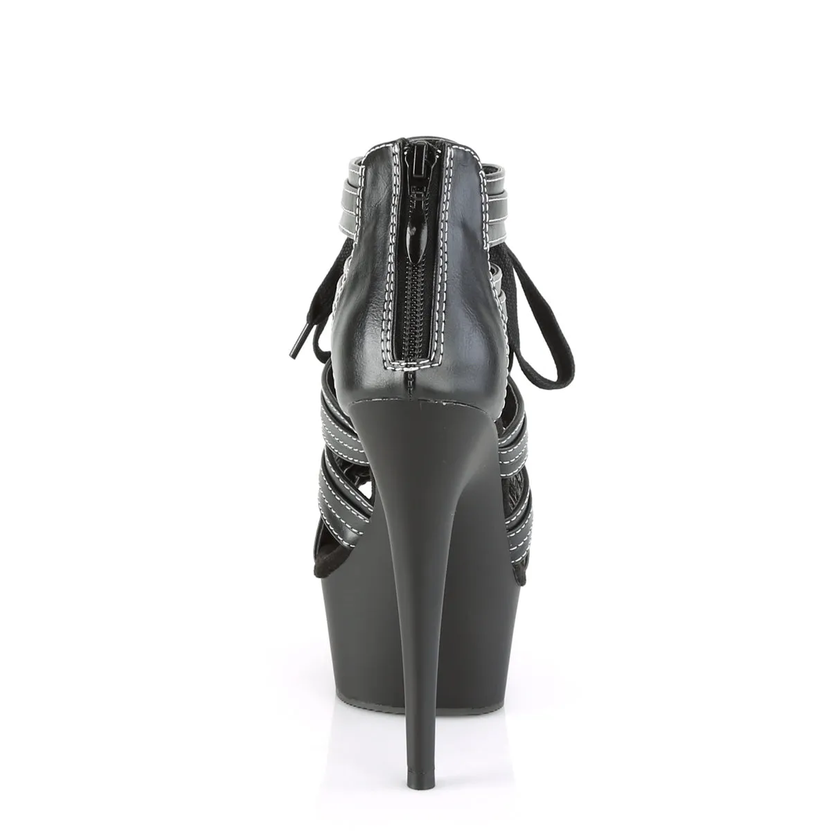 DELIGHT-693  Black Faux Le/Black Matte