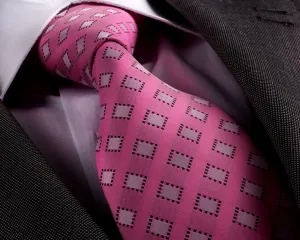 Designer Silk Floral Necktie with Matching Cufflinks & Pocket Square Set for Men
