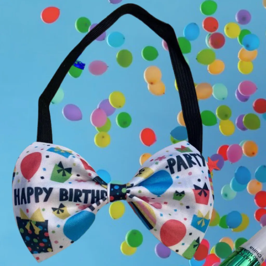 Dog Birthday Bow Tie