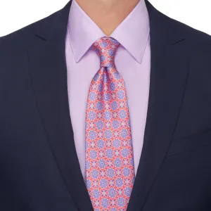 Duke of Camastra Coral Duchesse Silk Tie