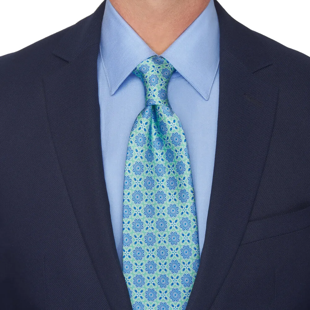 Duke of Camastra Green Duchesse Silk Tie