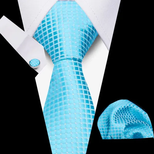Elegant Ties For Men Gift Fashion Men Tie Set Striped Luxury Necktie
