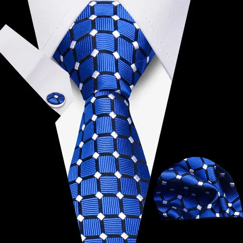 Elegant Ties For Men Gift Fashion Men Tie Set Striped Luxury Necktie