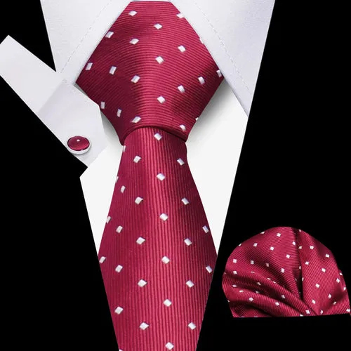 Elegant Ties For Men Gift Fashion Men Tie Set Striped Luxury Necktie